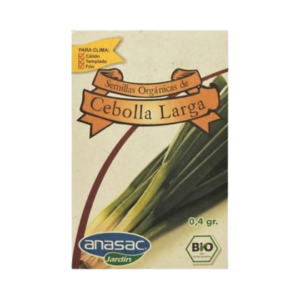 Semillas Orgánica Cebolla Larga 0.4 gr